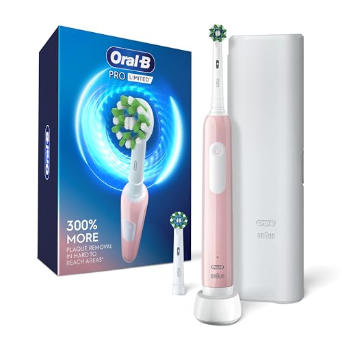 Image of Oral-B Pro Limited Electric Toothbrush with (2) Brush Heads, Rechargeable, Pink