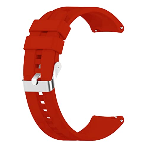 Image of ACM Watch Strap 20mm compatible with Compaq Q Watch Smartwatch | Silicone Belt Classic Band