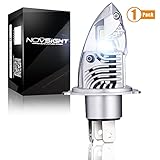NOVSIGHT H4 LED Headlight Bulb Motorcycle 6000LM, 9003 HB2 LED Light Bulbs 6000K White Led H4 Hi/Lo...