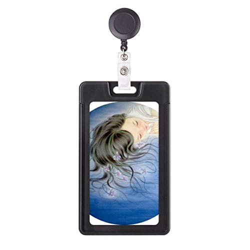 Funda retráctil para tarjetas de acreditación con estampado artístico