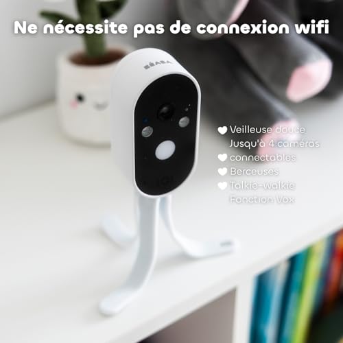 Caméra additionnelle BEABA support flexible pour lit bébé