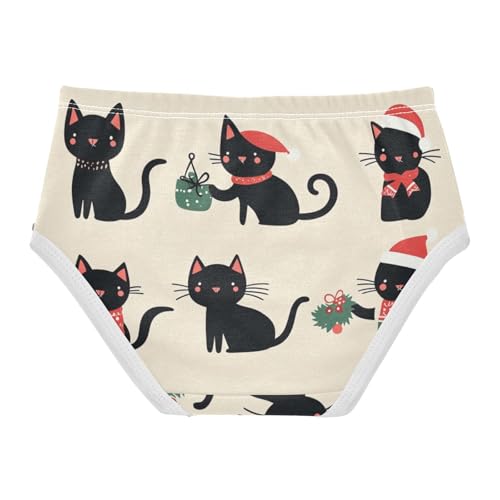 Girls' Cotton Briefs Organic Cotton Toddler Underwear for Toddlers Adorable Black Cat2
