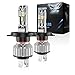 XELORD H4 LED Ampoules 6000K Blanche De Phares Avant Auto Lampe Feux De Croisement/Feux De Route Pour,Pack De 2