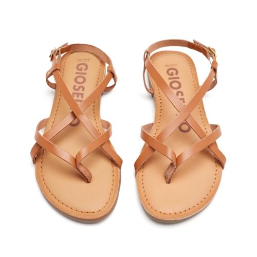 GIOSEPPO Sandalias Color Cuero Estilo Romana para Mujer lelex