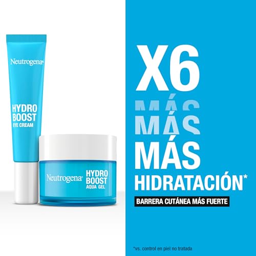 Neutrogena Rutina Hydro Boost, Gel de Agua Hidratante Facial (50 ml) y Contorno de Ojos (15 ml), set de regalo para 24 h de hidratación intensa, con Ácido Hialurónico - imagen 2