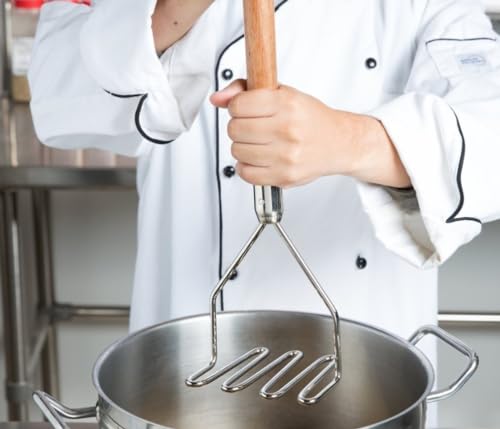 Soro Essentials SE-PMSQ18 18 Inch Chrome Plated Square Potato Masher thumb #1