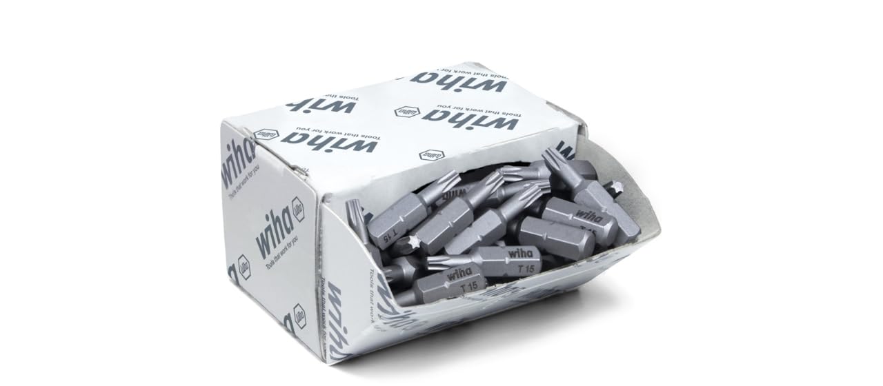 WIHA 08066 - Juego de bits Standard de 25 mm 7929Z 7015Z T15 x 25 mm Cod. 7929008