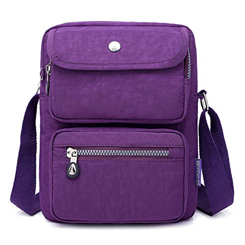 Sac à bandoulière de grande capacité en nylon imperméable pour femme