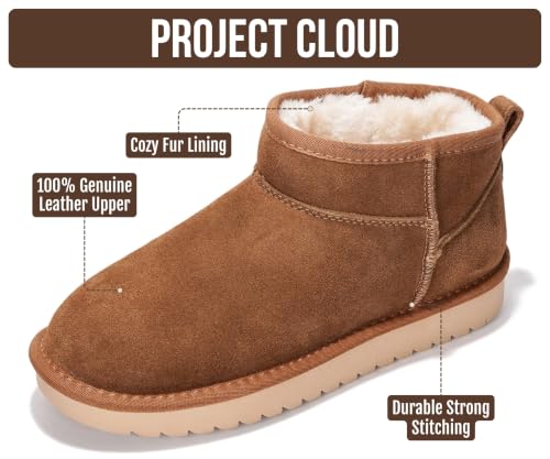 Image of Project Cloud 100% Genuine Leather Comfortable Womens Ankle Boots