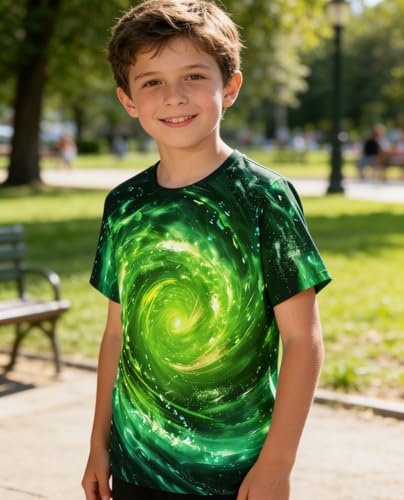 Image of uideazone Tshirts for Boys Kids Short Sleeve T-Shirt 3D Graphic Tee Shirts Tops Clothes 4-16 Years