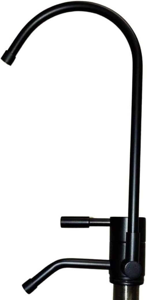 Alkaline Water Drinking Machine Ionizer Undersink Installation Faucet 2 SPOUTS Designer Faucet Diverter -Black