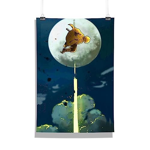 Image of MCSID RAZZ - Demon Slayer - Agatsuma Zenitsu - Thunderclap and Flash Design A4 Size Poster (With Frame) - Best Gift For Demon Slayer Fans /Best Artifacts To Your Home & Decor /For Anime Fandom