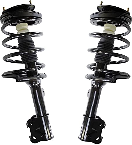 Image of Detroit Axle - Struts Shocks for 2007 2008 2009 Hyundai Santa Fe Complete 2 Front Struts with Coil Spring 2 Rear Shock Absorbers Replacement