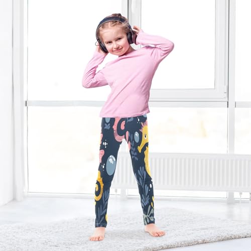 Toddler Girls Leggings Printed Yoga Pants Leggings Seahorse Bubble for Kids4