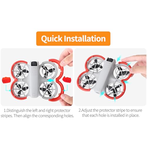 Image of Propeller Guard Protector for DJI Neo, Anti-Collision Prop Bumper Protective Cover Ring Impact Protectors for DJI Neo Drone Accessories (Grey)