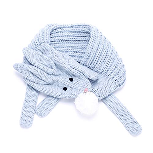 Kids Soft Knit Bunny Scarf- (Children Age 4/5-12Yr)