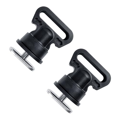KingBra 2PCS Kayak Track Mount Tie Downs, Track Mount Vertical Tie Downs for Kayak Cart, Cooler, Fishing Crate and Other Kayak Accessories