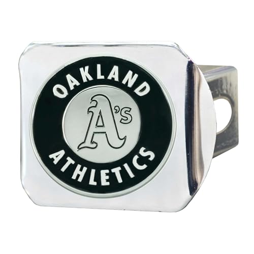 FANMATS 26667 MLB - Oakland Athletics Hitch Cover - Chrome