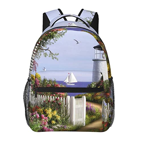 Voyage sac à dos d'affaires et ordinateur portable casual daypack impression originale phare