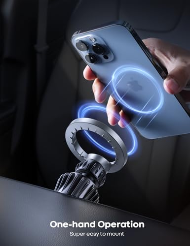 image for Lamicall Fits MagSafe Car Mount - [20 Super Magnets] Magnetic Car Phon