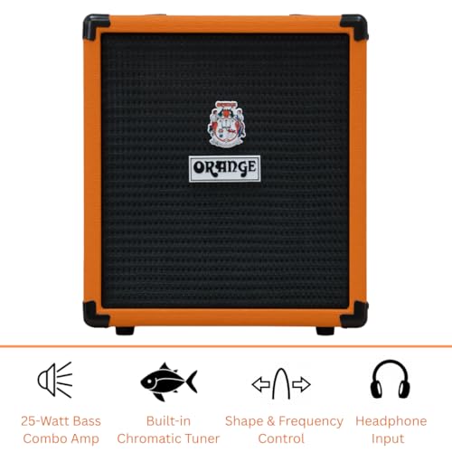 Image of Orange Crush Bass 25 25W 8 inch Guitar Amplifier and Speaker Combo,