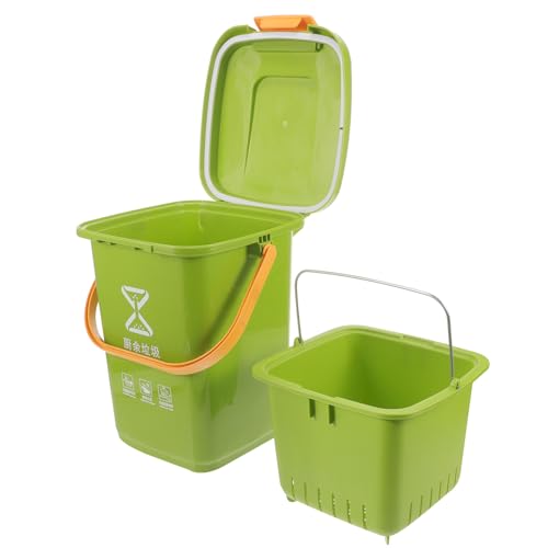 Bote de basura pequeño con tapa 10l plástico cocina