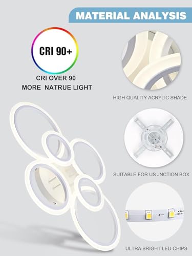 50% Off Modern LED Flush Mount Ceiling Light - Image 7