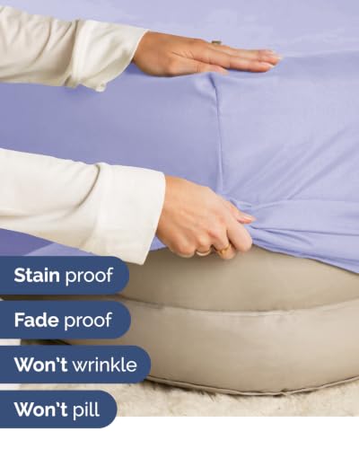 Image of CGK Linens 2 Pack Extra Deep Twin Fitted Sheets - Lavender