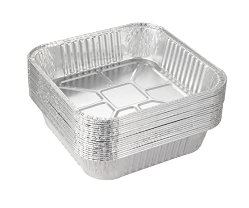 Waytiffer 25pack-8x8 Aluminum foil Pans Disposable Square baking Cake Pans