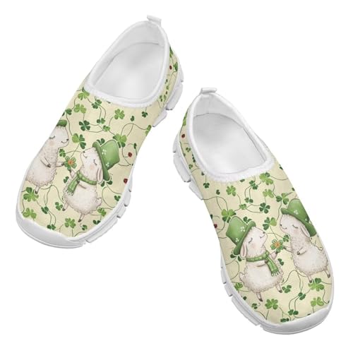 Girls Slip On Sneakers St Patrick's Day Costume Kids Tennis Gym Shoes3