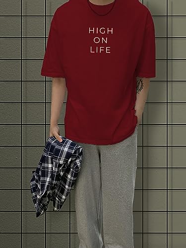 Image of Rigo Printed Oversized T-Shirts for Men | Drop Shoulder T-Shirt for Men
