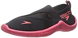 Speedo Unisex-child Water Shoe Surfwalker Pro 2.0,Black/Pink,6 Kids US