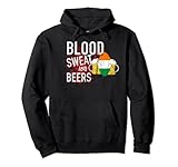 Irish Rugby Fans Funny Blood Sweat And Beers Irland Rugby Pullover Hoodie