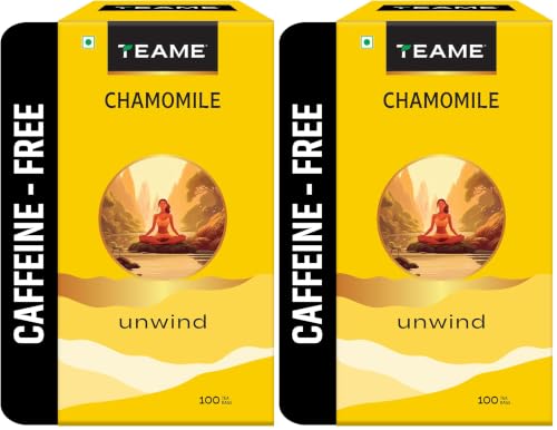 Image of TE-A-ME Chamomile Tea - 100 Tea Bags | Chamomile Tea for Sleep | Helps in Stress Relief & Relaxation (Pack of 2)