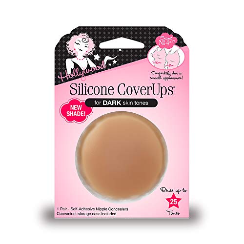 Hollywood Fashion Secrets Silicone CoverUps - Reusable Nipple Covers for Women, Pasties Nipple...