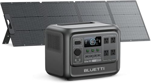 BLUETTI Elite 100 V2 Solar Generator with 200W Solar Panel (Ships Separately), Portable Power...