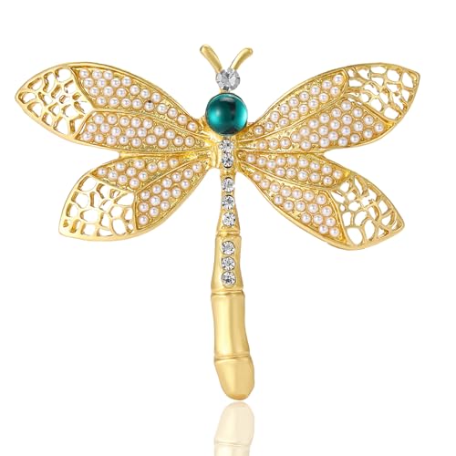 Image of Insect Animal Brooch Pin for Women Rhinestone Lapel Pins Vintage Brooches for Costume Accessories