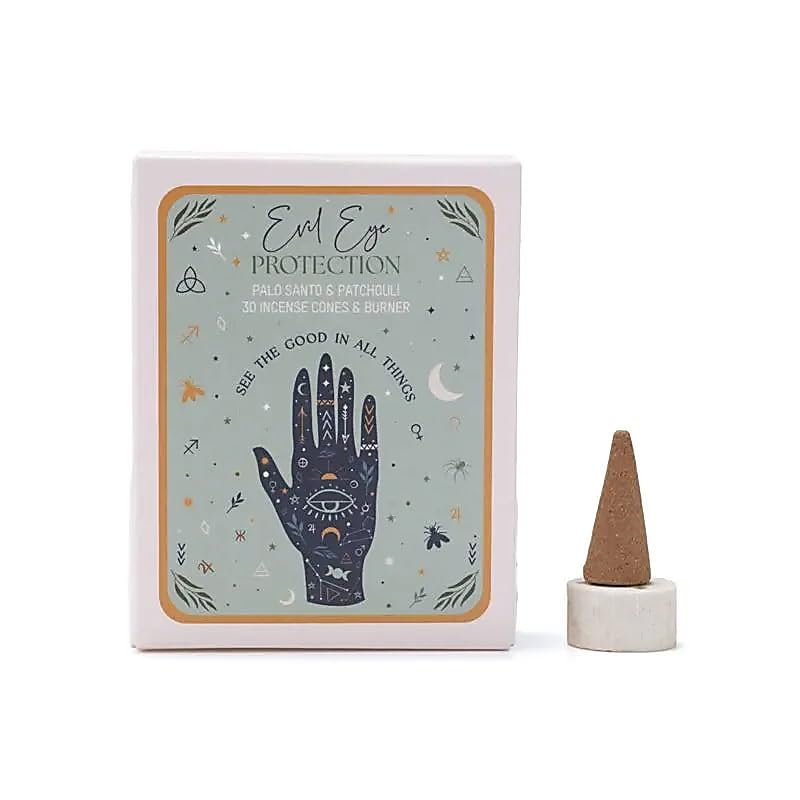 Räucher Set Räucherkegel Celestial Magic Evil Eye Protection - 48 g + Lotus Tee