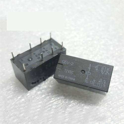 Relé G5V-2-DC12V de 8 pines con dos contactos abiertos y cerrados para placas impresas PCB 4