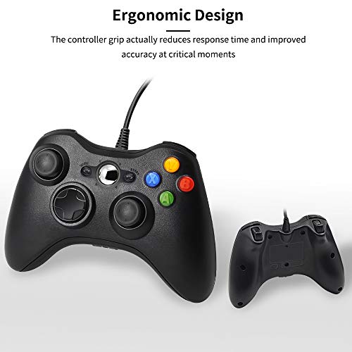 Funcilit Xbox 360 Wired Controller for Windows & Xbox 360 Console Black