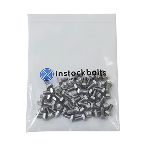 Image of 1 /4-20 X 1 Hex Head Screw Bolt, 304 Stainless Steel 18-8, Full Thread, Coarse Thread UNC, ASME B18.2.1, 25 Pcs-Pack