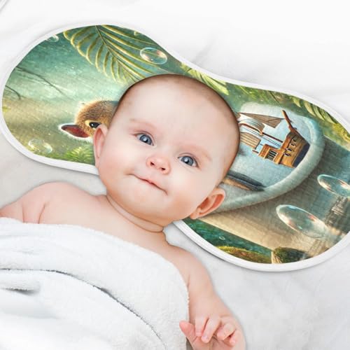 Capybara Bathtub Sailboat Baby Burp Cloths Muslin Soft Burp Cloth Rags Cotton Burp Clothes Absorbent for Boy Newborn Girl Unisex 1 Pack 22x11 Inches4