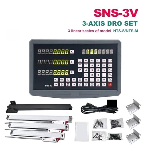 Escala Lineal Digital SNS-3V para Torno y Fresadora miniatura 3