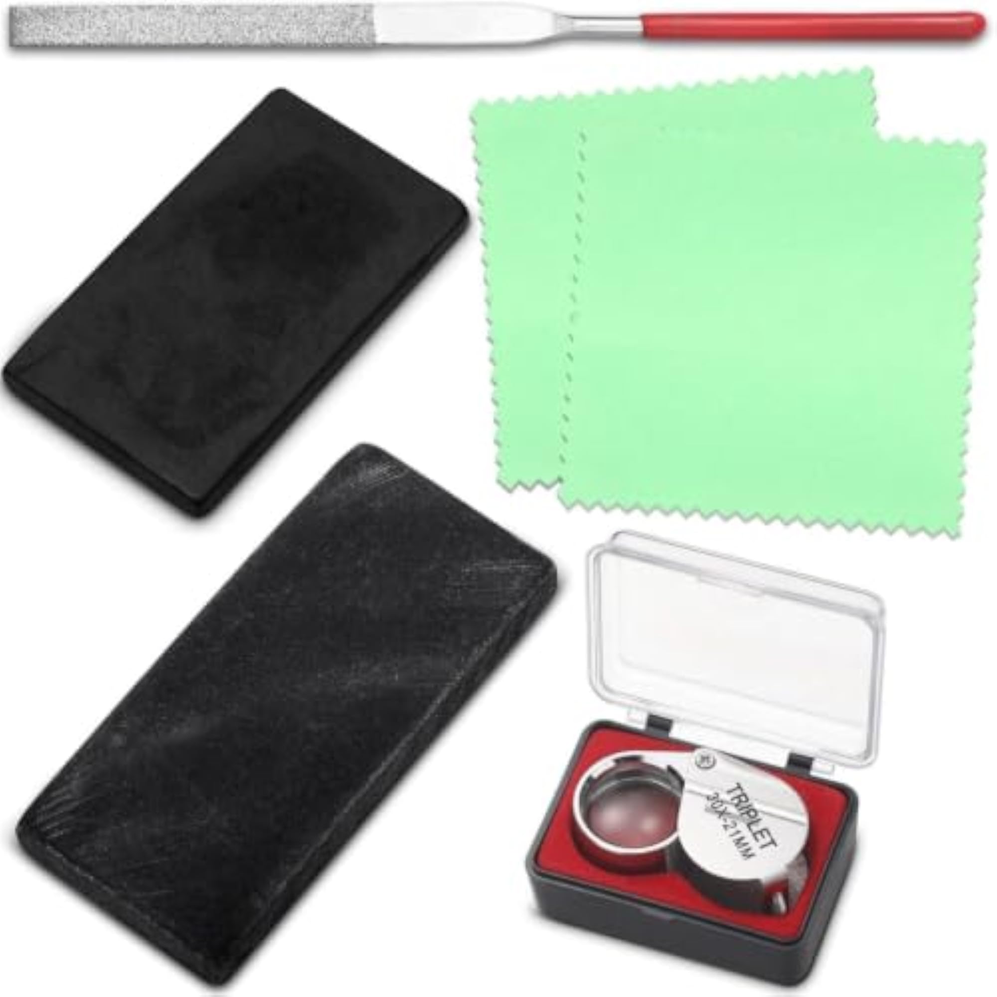 Jewelry Testing Kit with Loupe, 6 Pieces