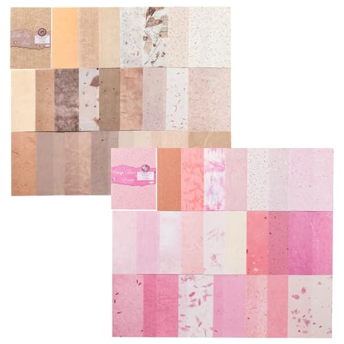 50 Feuilles Vintage Scrapbooking Papier de Fond Décoratif,pour Scrapbooking,Journal,Fournitures de Journal de Voyage,Fournitures Exquises pour...