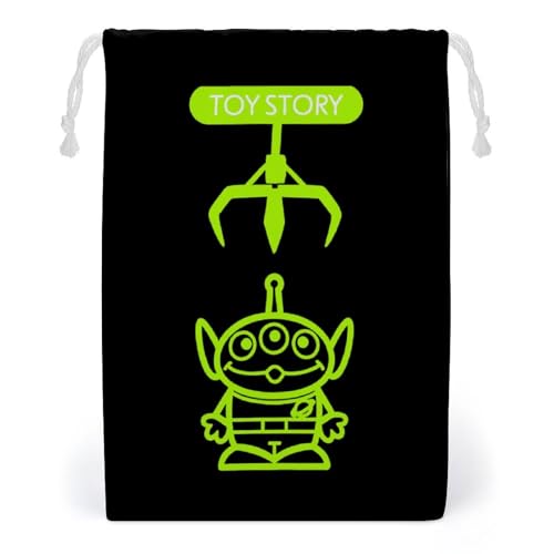 巾着袋 トイストーリー エイリアン 巾着ポーチ 収納バッグ 引きひも袋 小物入れ 軽量 おしゃれ 折り畳み ギフトバッグ ッグインポーチ 運動 出張 旅行 通勤 通学 携帯便利 プレゼント