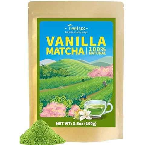 TeeLux Vanilla Matcha Green Tea Powder 100g Cover
