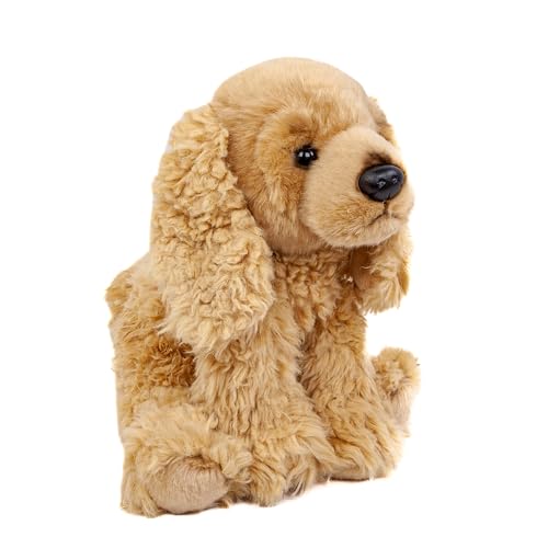 Teddys Rothenburg Kuscheltier Hund Cocker Spaniel 28 cm sitzend goldblond Plüschtier Stofftier Plüschhund Stoffhund