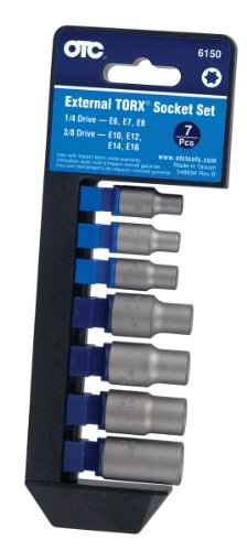 OTC 6150 External TORX Socket Set - 7 Piece, Black, Variety Pack