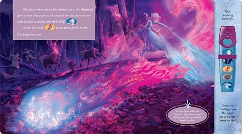 Disney Frozen 2 Elsa, Anna, Olaf and More! - Enchanted Journey - Sound Book and Interactive Sound Flashlight Toy Set - PI Kids (Play-A-Sound) - Image 5
